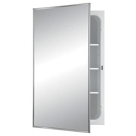 Jensen 468BC 16 x 26 in. Medicine Cabinet with Adjustable Polished Stainless Steel