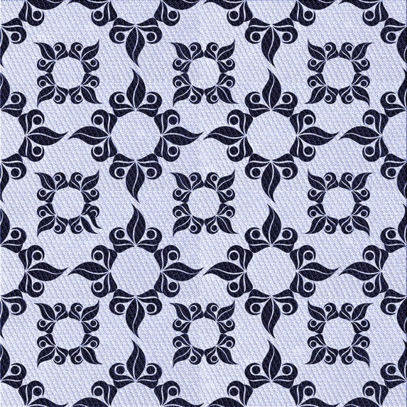 Ahgly Company Machine Washable Indoor Square Transitional Lavender Blue Area Rugs, 6' Square