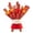 02_B, variant on Spring Festival Desktop Coated Skewers Photo Props, Festive Decorations for Chinese New Year, Year's Day Celebrations, Party Scenes, 1-piece Set Plush Candied Hawthorn Decoration 8pc