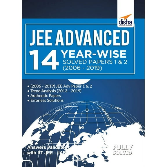 JEE Advanced 14 Year-wise Solved Papers 1 & 2 (2006 - 2019), (Paperback)