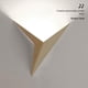thumbnail image 1 of Luces LED Triangulares Colco Aplique de Pared Interior Luz Fría Dorada, 1 of 8