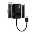 thumbnail image 4 of Lector de tarjetas Lenovo TF MC MS Adaptador de tarjeta de memoria 4 en 1 USB 3.0 Hub Convertidor portátil de velocidad rápida de 5 Gbps Inevent EL004958-00B, 4 of 7