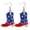 Boot Shape, variant on Patriotic Acrylic Dangle Drop Earrings, Red White Blue Star Strip Drop Earrings, Multi Shapes Usa Themed Jewelry For Women 4Th Of July Holiday Party Daily Outfit Decor(Star Shape-2.16")