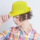 thumbnail image 4 of Light Weight Classic Soft Cool Mesh Crushable Fedora hat, 4 of 5