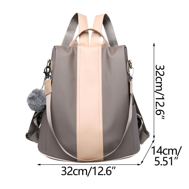 Wolfast Fashion Anti-theft Backpack Female Personality Student Large-capacity Soft Leather Backpack Anti-theft Bag Multi-functional Backpack