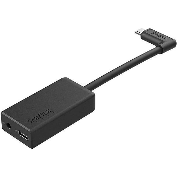 GoPro Adaptador de micrófono Pro de 3,5 mm para HERO8 Black HERO7 Black HERO6 Black HERO5 Black GoPro AAMIC-001