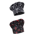 thumbnail image 1 of 2pcs Cocinero Ajustable Cocina Baker Chef Gorra elástica Sombrero Catering, 1 of 9