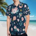 thumbnail image 5 of High Quality Hawaiian Shirts for Men Short Sleeve Aloha Beach Shirt Floral Summer Casual Button Down Shirts Blouses NREAA9, 5 of 7