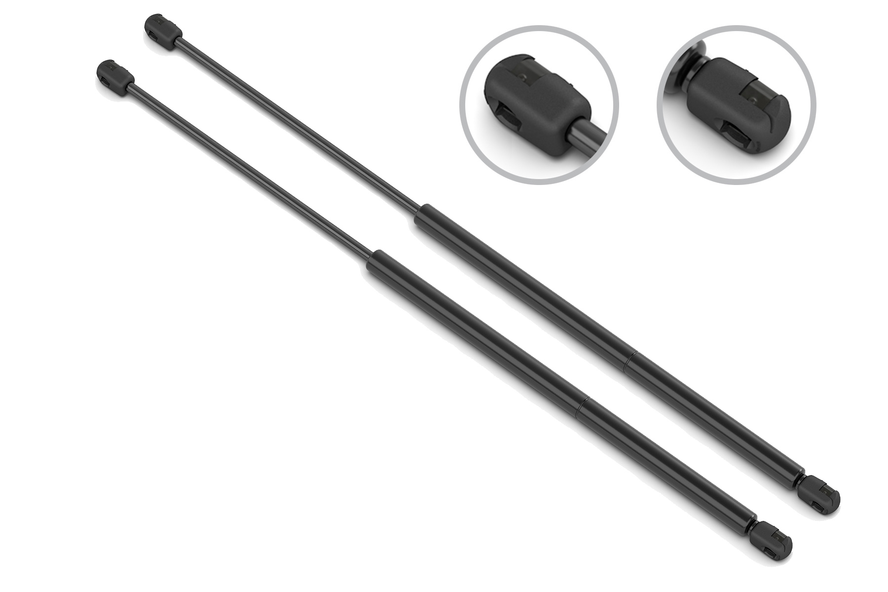 Qty 2 SG459002 Stabilus 12.05" Extended x 27 lb Ball Socket End Lift