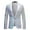 White, variant on Mens Sequins Blazer Peak Lapel Stage Party Wear formal Shiny Jacket Coat White XL(XL)