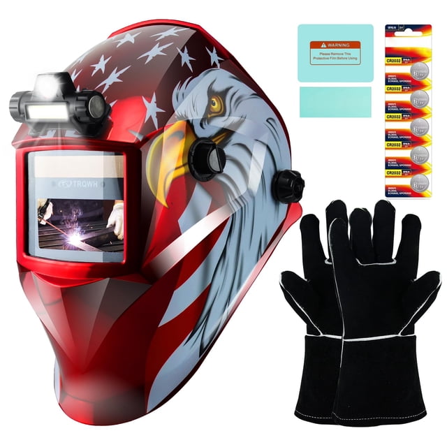 Casco de soldadura TRQWH KTS-JD14 con oscurecimiento automático True Color