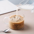 thumbnail image 4 of Dragonus Glass Coffee Mugs , Clear Coffee Cup with Handle for Tea Cappuccino Latte Milk Juice Hot Beverages, 4 of 5