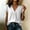 White, variant on WGRFFH Womens Button Down Shirts V Neck Ruffle Tops Lapel Collar Shirt Contrast Trim Hollow Out Work Tops Summer Peplum Blouses Going Out Top Casual Collar Patchwork Short Sleeve T-Shirts Black