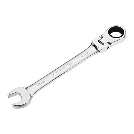 

Uxcell 21mm Flex-Head 72 Teeth Box Ended Ratcheting Combination Wrench CR-V Steel