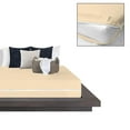 thumbnail image 2 of 4 Piece Zipper Sheet Set Includes (1 Zipper Fitted Sheet, 1 Flat Sheet And 2 Zipper PillowCase) with 12 Inch Deep Pocket 800 TC 100% Egyptian Cotton-Solid Ivory Color, Cal King Size, 2 of 7