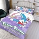 thumbnail image 3 of Tiny Toon Adventures Conjunto de sábanas temático, trío de piezas, cómodo y amigable con la piel, diseño único, regalo de decoración para el hogar para familiares, amigos y fans,173cm *218cm, 3 of 6