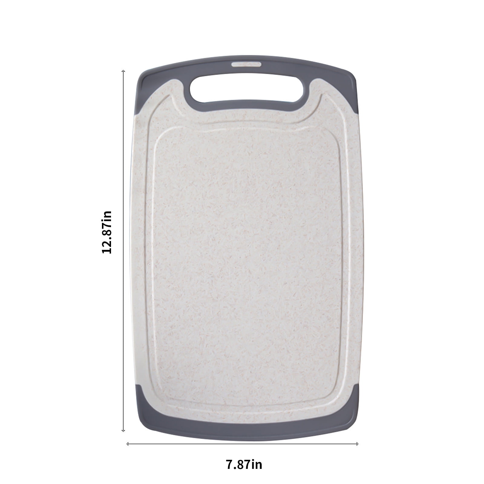 2PCS Plastic Cutting Boards For Kitchen - Dishwasher Safe,Extra Large Cutting Board For Meat With Grooves,Easy Grip Handle,Non-Slip,With Grinding Area