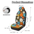 thumbnail image 4 of CHAQLIN Stretch Front Seat Covers for Auto Polyester Fabric Stretchy Fit Front Car Seat Cover Set, Colorful, 4 of 8