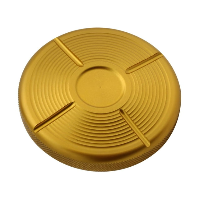 1 tapón de gasolina para depósito de combustible de motocicleta, práctico y de aluminio. Huella digital amarilla