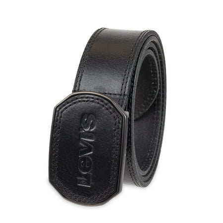 Levi's Men's Leather Belt with Plaque Buckle, Black Casual, X-Large (42-44)  | Walmart Canada