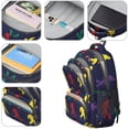thumbnail image 4 of Bigfoot and Silhouette Black Pattern Backpack for School, Cute School Bag with Adjustable Shoulder Straps and Padded Back, 16.9"x12.6"x5.9", 4 of 5
