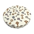 thumbnail image 1 of Easygdp Keys1 Print Easy To Install Bar Stool Covers&Stool Covers Round&Elastic Stool Cover, Barstool Covers,Washable&Bottom With Elastic Edge-12 inch, 1 of 7