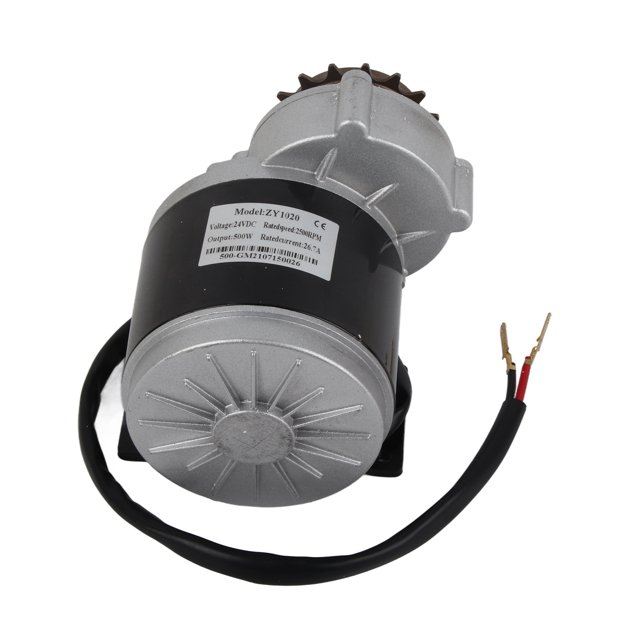 Ensemble Moteur à Réduction de Vitesse, 500w 24v Moteur Électrique Léger à Réduction de Vitesse Pignon 16 Dents pour Scooters