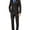 Black, variant on Adam Baker Mens V0177 Slim Fit 3-Piece Suit Set - Black - 48R