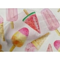 thumbnail image 5 of oneOone Cotton Poplin White Fabric Ice Cream Cone Sewing Fabric By The Yard Printed Diy Clothing Sewing Supplies 42 Inch Wide, 5 of 6