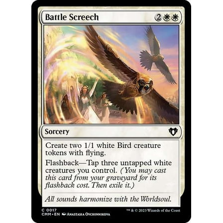 MtG Commander Masters Common Battle Screech #17