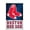 Premium Print and White Hanger Bundle, variant on MLB Boston Red Sox - Logo 18 Wall Poster with Push Pins, 14.725" x 22.375"