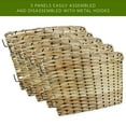 thumbnail image 4 of AuldHome Design Wicker Christmas Tree Collar (Natural, 29-Inch), Real Wood Basket Weave Large Willow Tree Skirt, 4 of 9