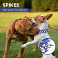 thumbnail image 4 of Spiked Dog Cat Collar Male Black Soft Leather Spike Puppy Collars Adjustable Mushroom Anti Bite Studded Dog Collars for Small Medium Large Dogs Chihuahua Yorkshire Pit Bull, 4 of 7