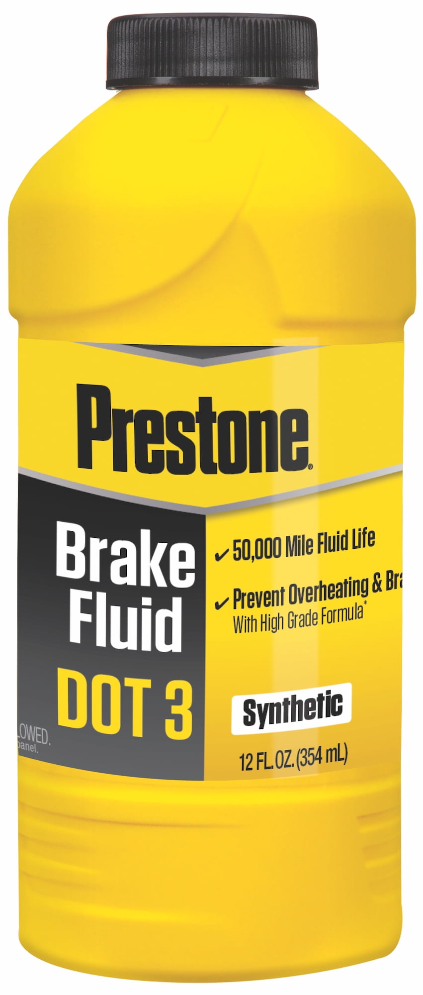 Prestone Synthetic Hi Temp DOT 3 Brake Fluid, 12OZ