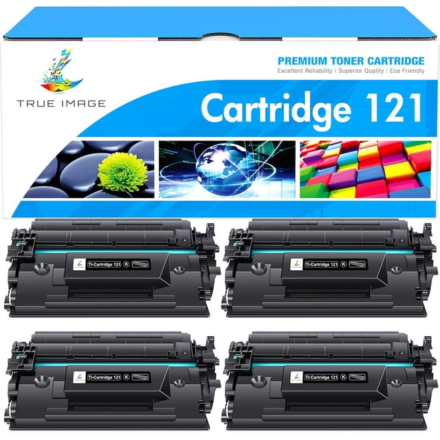 Cartucho de tóner TRUE IMAGE compatible para Canon 121 Black 4-