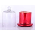 thumbnail image 3 of Red Scented Paraffin Wax Cloche Glass Jar Candle Evening Wedding Parties Home Decor Table Decoration Gift by Mystiquedecors, 3 of 4