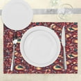 thumbnail image 3 of Ambesonne Colorful Place Mats Set of 4, Modern Paisley, Standard Size, Multicolor, 3 of 6