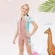 thumbnail image 3 of Sonducket Traje de neopreno para niños de 2MM, traje de buceo, protección contra sarpullidos, mono protector solar resistente al desgaste, Deportes acuáticos Toronja Rosa XXL, 3 of 6