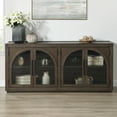 thumbnail image 2 of Steve Silver Burlington Modern Sideboard with Four Doors and Two Shelves, Cocoa, 2 of 6