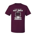 thumbnail image 2 of Wild Bobby, I Keep All My Dad Jokes in A Dad Base, Funny Father's Day Tee Father's Day Men Graphic Tee, Maroon, Large, 2 of 3