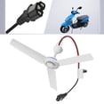 thumbnail image 2 of LIANXUE Adjustable Speed Hanging Fan Air Cooler C13 Plug Mini Canopy Dorm Fans Portable Hanging Fans for Tent, Hiking, Outages, 2 of 11