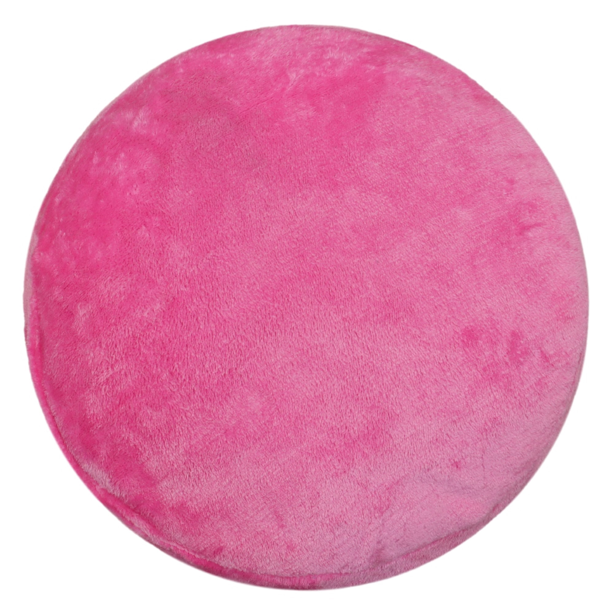 Mainstays Plush Macaron Shaped Throw Pillow, 12" Round, Pink