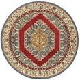 thumbnail image 2 of SAFAVIEH Antiquity Shawn Traditional Wool Area Rug, Blue/Red, 6' x 6' Round, 2 of 6