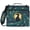 Swirling Tail Feathers, variant on Zipper Binder with Shoulder Strap 2 inch 3 Ring Waterproof File Folder Organizer Bag 500 Sheet Peacock with Iridescent Tail