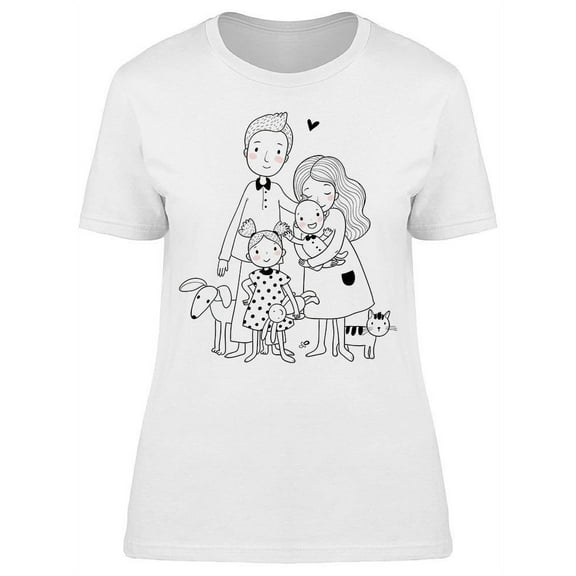 A Happy Family T-Shirt Women -Image by Shutterstock, Female Medium