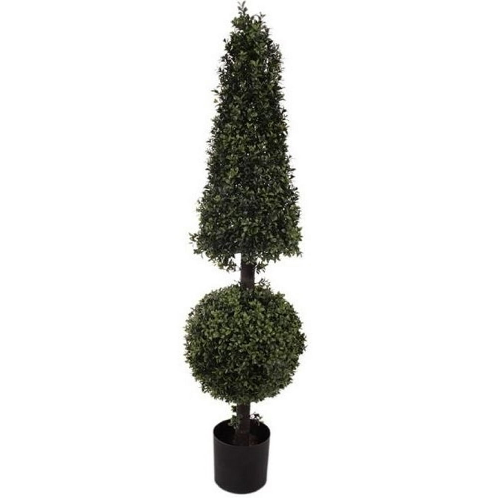 Regency 52" Artificial Deluxe Boxwood Ball Cone Topiary