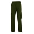 thumbnail image 6 of GrmtClth Cargo Pants for Men Drawstring Casual Hiking Pants Joggers Athletic Workout Trousers Cotton Loose Fit Straight Sweatpants for Men Army Green 3XL, 6 of 7