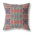 thumbnail image 1 of HomeRoots 411982 16 Po Cercle Cosmique Boho Daim Jeter Oreiller&44; Rouge&44; Vert & Indigo, 1 of 3