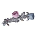 thumbnail image 4 of Elegante Boho Mujeres Metal Rose Flower Gran pinza de cabellero Accesorios de horquilla Rosado, 4 of 9