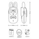 thumbnail image 5 of Walkie Talkie Yashi portátil de mano forma de conejo radio para exteriores LCD 1 km, 5 of 5
